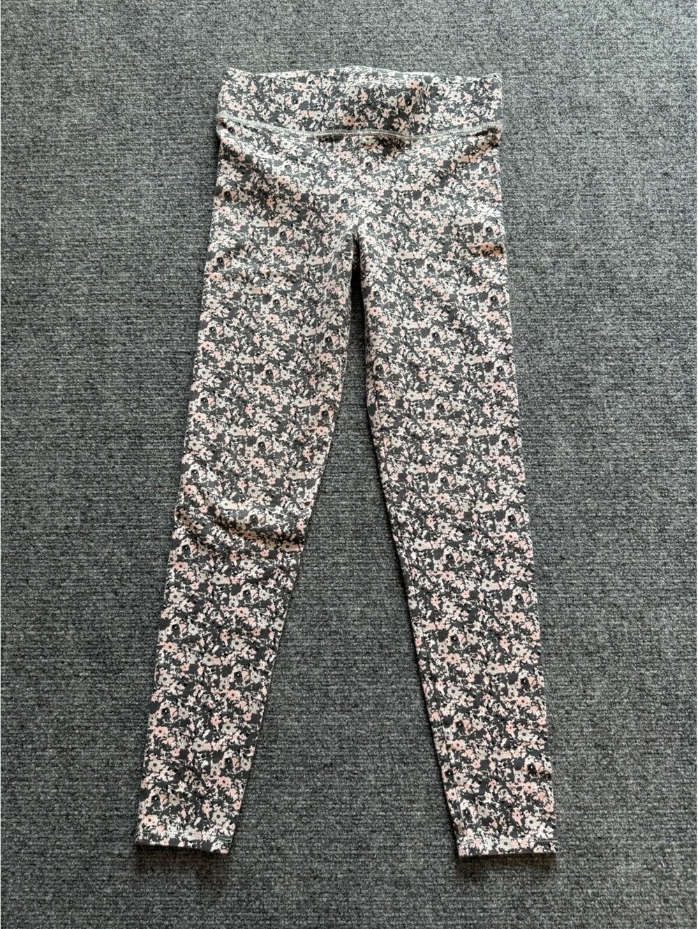 Aerie Leggings Chill Play Move Floral Pull On Stretch Waist Leggings Small Soft